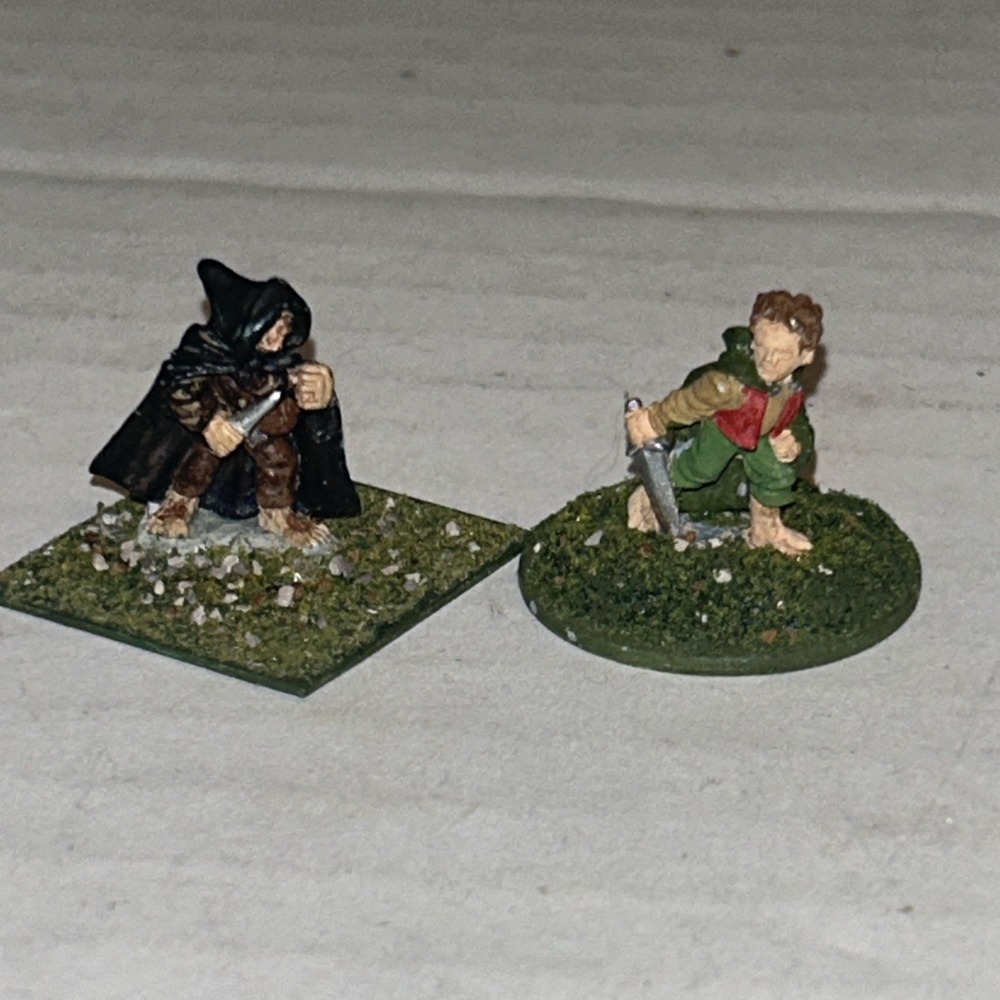 Ral Partha Metal‎ Miniature D&D Hobbit Dwarf Lord Of The Rings Frodo Sam